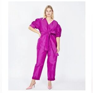 Tanya Taylor Pink Jumpsuit, Size 16, NWT
